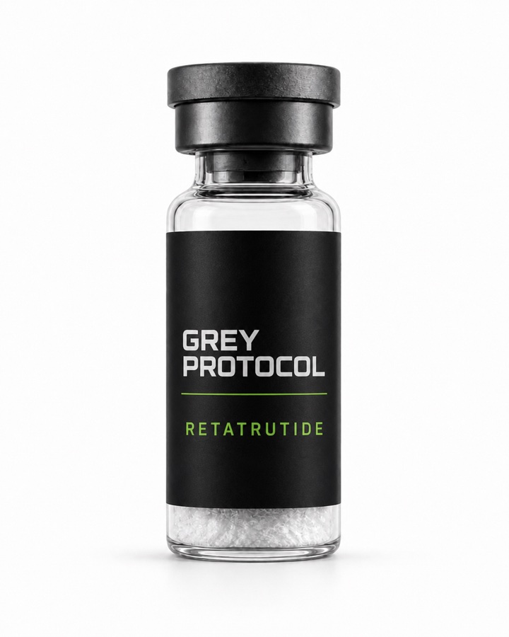 Grey Protocol Retatrutide vial